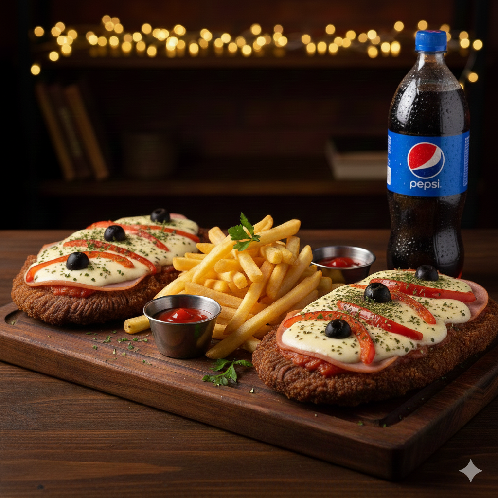 Promo 11 - Napolitana para 2 pers + Gaseosa de 2Lts. 